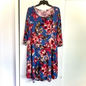 Blue floral Eden in Love dress